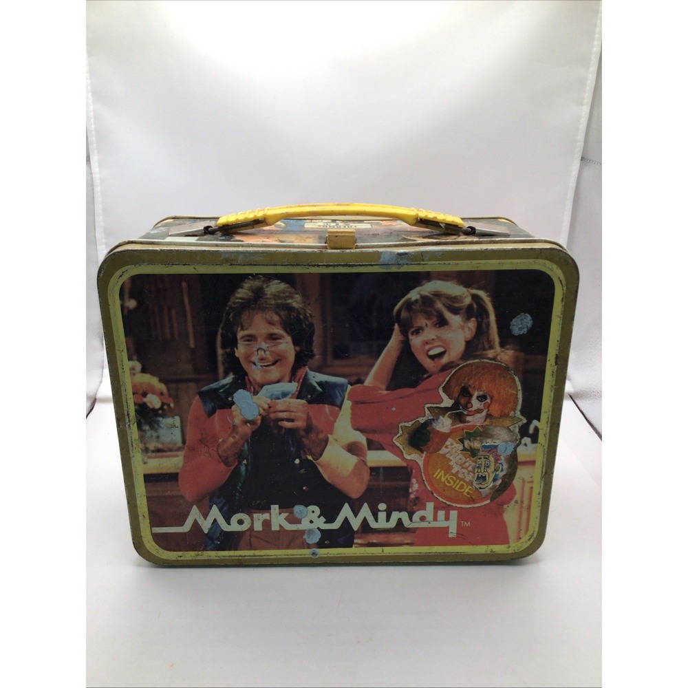Vintage 1979 Mork and Mindy Lunch Box  Metal No Thermos  Robin Williams